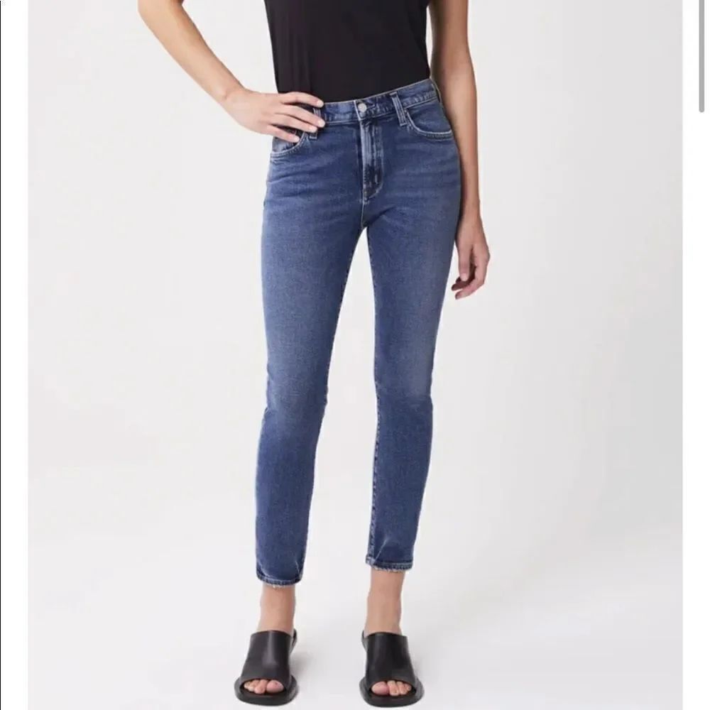 AGOLDE Toni mid rise straight fit spell sz 25